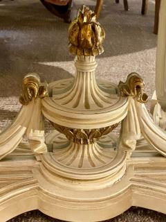 Demilune Console Hollywood Regency Style Marble Top with Beveled Mirror Back - 2975633