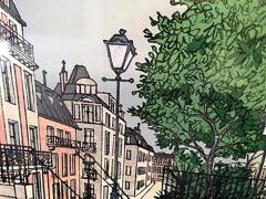 Denis Paul Noyer Parisian Street Scene Lithograph Signed by Denis Paul Noyer - 413555