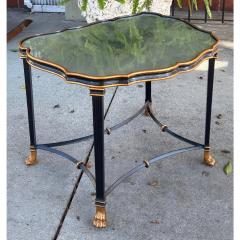 Dennis Leen 1 of 2 Dennis Leen Regency Style Bland Gold Mirror Top Side Table - 4795109