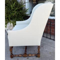 Dennis Leen 18th C Style Dennis Leen Wingback Arm Chair W Nancy Corzine Upholstery - 4715748
