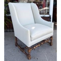 Dennis Leen 18th C Style Dennis Leen Wingback Arm Chair W Nancy Corzine Upholstery - 4715749