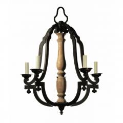 Dennis Leen 1990s Dennis Leen Louis XIV Wrought Iron Chandelier - 4578081