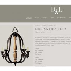 Dennis Leen 1990s Dennis Leen Louis XIV Wrought Iron Chandelier - 4578082
