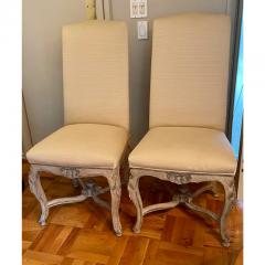 Dennis Leen 19th C Style Dennis Leen Greige Italian High Back Side Chairs - 2777473