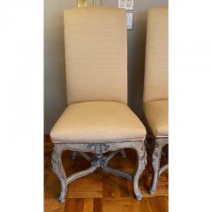 Dennis Leen 19th C Style Dennis Leen Greige Italian High Back Side Chairs - 2777503