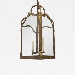 Dennis Leen 19th C Style Dennis Leen Wrought Iron Bronze Lantern Chandelier - 2524998