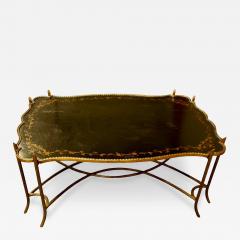 Dennis Leen Dennis Leen Black Lacquer Gilt Chinoiserie Cocktail or Coffee Table - 3549489