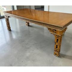Dennis Leen Dennis Leen Chinese Chippendale Mahogany Giltwood Dining Table - 4586355