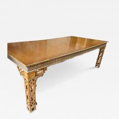 Dennis Leen Dennis Leen Chinese Chippendale Mahogany Giltwood Dining Table - 4589511