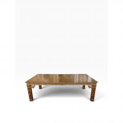 Dennis Leen Dennis Leen Chinese Chippendale Style Giltwood Walnut Dining Table - 4795088