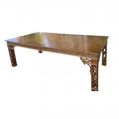 Dennis Leen Dennis Leen Chinese Chippendale Style Giltwood Walnut Dining Table - 4795089