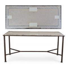 Dennis Leen Dennis Leen Formations Italian Wrought Iron Scagliola Marble Table - 4558161