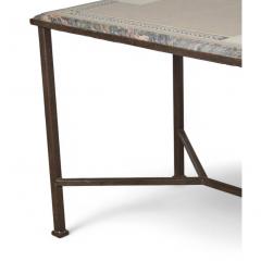 Dennis Leen Dennis Leen Formations Italian Wrought Iron Scagliola Marble Table - 4558162