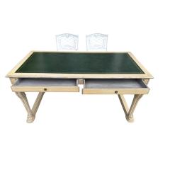 Dennis Leen Dennis Leen Regency Style Painted Leather Top Writing Table Desk - 4523626