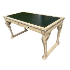 Dennis Leen Dennis Leen Regency Style Painted Leather Top Writing Table Desk - 4523627