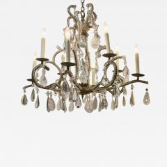Dennis Leen Dennis Leen Rock Crystal Beaded Wrought Iron Chateau Chandelier - 4483810