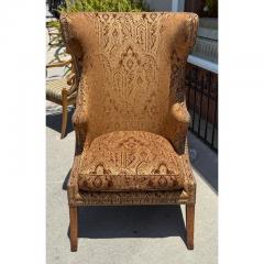 Dennis Leen Dennis Leen Wingback Arm Chair W Janet Yonaty Fabric 1 of 2 - 4215876