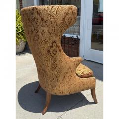 Dennis Leen Dennis Leen Wingback Arm Chair W Janet Yonaty Fabric 1 of 2 - 4215880