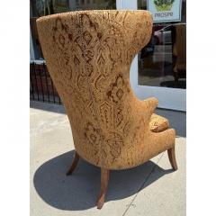 Dennis Leen Dennis Leen Wingback Arm Chair W Janet Yonaty Fabric 1 of 2 - 4215885