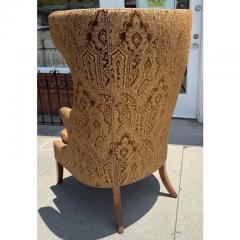 Dennis Leen Dennis Leen Wingback Arm Chair W Janet Yonaty Fabric 1 of 2 - 4215886