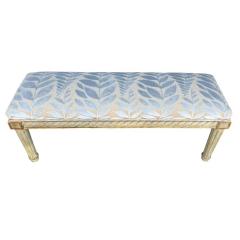 Dennis Leen Dennis Leen for Formations Furniture Neoclassical Cut Velvet Bench - 4277453
