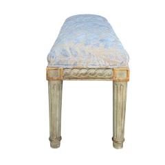 Dennis Leen Dennis Leen for Formations Furniture Neoclassical Cut Velvet Bench - 4277454