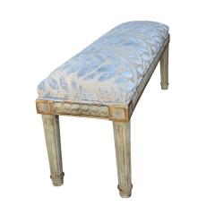 Dennis Leen Dennis Leen for Formations Furniture Neoclassical Cut Velvet Bench - 4277456