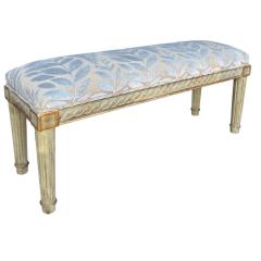 Dennis Leen Dennis Leen for Formations Furniture Neoclassical Cut Velvet Bench - 4277457