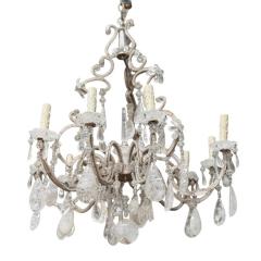Dennis Leen Dennis Leen for Formations Rock Crystal Silver Gilt Iron Beaded Chandelier - 4530593