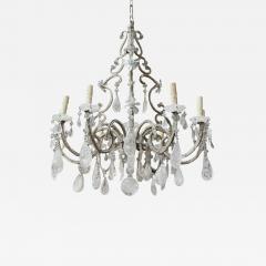 Dennis Leen Dennis Leen for Formations Rock Crystal Silver Gilt Iron Beaded Chandelier - 4532699