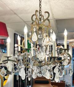 Dennis Leen Dennis and Leen Small Chateau Iron Chandelier Rock Crystal - 4585940