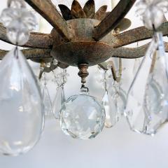 Dennis Leen Dennis and Leen Small Chateau Iron Chandelier Rock Crystal - 4585969
