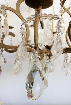 Dennis Leen Dennis and Leen Small Chateau Iron Chandelier Rock Crystal - 4585975