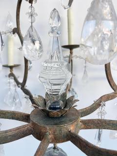 Dennis Leen Dennis and Leen Small Chateau Iron Chandelier Rock Crystal - 4585977