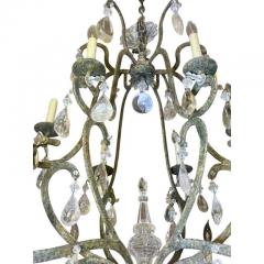 Dennis Leen Large Dennis Leen Rock Crystal Wrought Iron Chantilly 12 Light Chandelier - 4160804