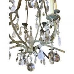 Dennis Leen Large Dennis Leen Rock Crystal Wrought Iron Chantilly 12 Light Chandelier - 4160805