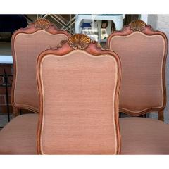 Dennis Leen Set of 10 Dennis and Leen Rococo Style Painted Giltwood Dining Chairs - 4541918