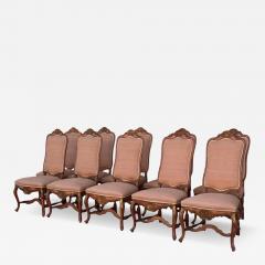 Dennis Leen Set of 10 Dennis and Leen Rococo Style Painted Giltwood Dining Chairs - 4545510