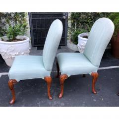 Dennis Leen Vintage Dennis Leen Designer Upholstered Side Chairs a Pair - 1682986