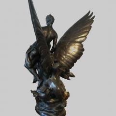 Denys Pierre Puech A Fine Large Patinated Bronze Group Sculpture Entitled La Sirene - 1467941
