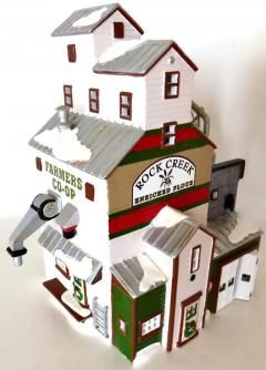 Dept 56 The Farmers Co op Granary From The Snow Village Plus 2 Accessories - 3977696