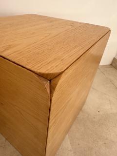 Derk Jan de Vries Wood Cube Stool Samara by Derk Jan de Vries for Maisa di Seveso Italy 1970s - 3618142