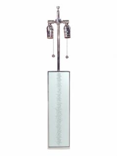 Designer Table Lamp Etched Glass - 1547804