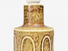 Desiree Stent j Table Lamp Brown Stoneware Denmark 1960s - 4579694