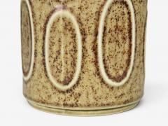 Desiree Stent j Table Lamp Brown Stoneware Denmark 1960s - 4579695