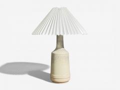 Desiree Stent j Table Lamp White Glazed Stoneware Denmark 1960s - 4469333