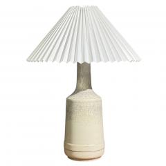 Desiree Stent j Table Lamp White Glazed Stoneware Denmark 1960s - 4469336