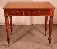 Desk Or Writing Table With Two Drawers In Mahogany From The 19 Century - 2856555