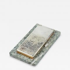 Desk Silver Notepad In Old Russian Style Petr Milyukov Russia - 4792205
