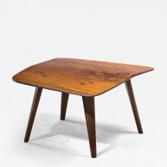 Devon Dennett Devon Dennett Studio Craft Mahogany and Walnut Burl Side Table USA 1947 - 2942260